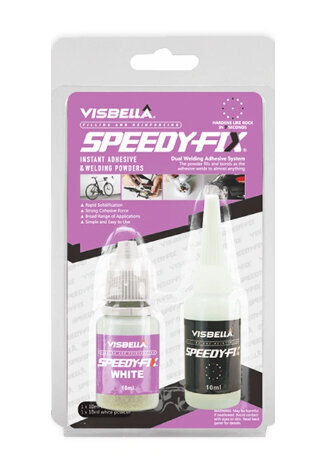 Visbella Speedy-Fix līmju komplekts: pildījums un līme 10ml + 10ml (balts) цена и информация | Auto ķīmija | 220.lv