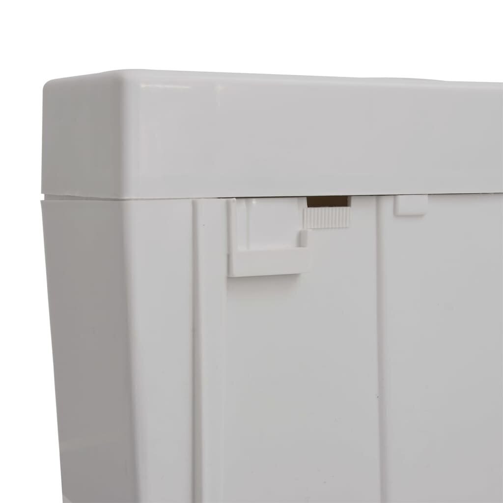 vidaXL tualetes poda tvertne, 3/6 l, pelēka цена и информация | Piederumi tualetes podiem un bidē | 220.lv