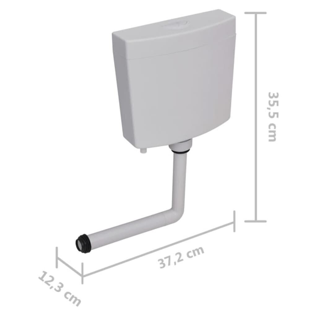 vidaXL tualetes poda tvertne, 3/6 l, pelēka цена и информация | Piederumi tualetes podiem un bidē | 220.lv