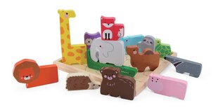 Wooden Animal Puzzle GT61214 цена и информация | Конструкторы и кубики | 220.lv