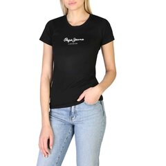 T-krekls sievietēm Pepe Jeans NEWVIRGINIAPL505202BLACK, melns цена и информация | Женские футболки | 220.lv