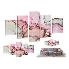 Декоративное растение DKD Home Decor, кувшин 20 x 20 x 78 cм, фарфор розовый PVC, 2 штуки цена и информация | Картины | 220.lv