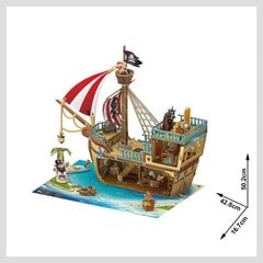 CUBICFUN 3D puzle - Pirātu dārgumu kuģis cena un informācija | Puzles, 3D puzles | 220.lv