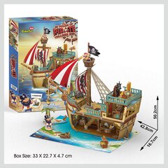 CUBICFUN 3D puzle - Pirātu dārgumu kuģis цена и информация | Пазлы | 220.lv