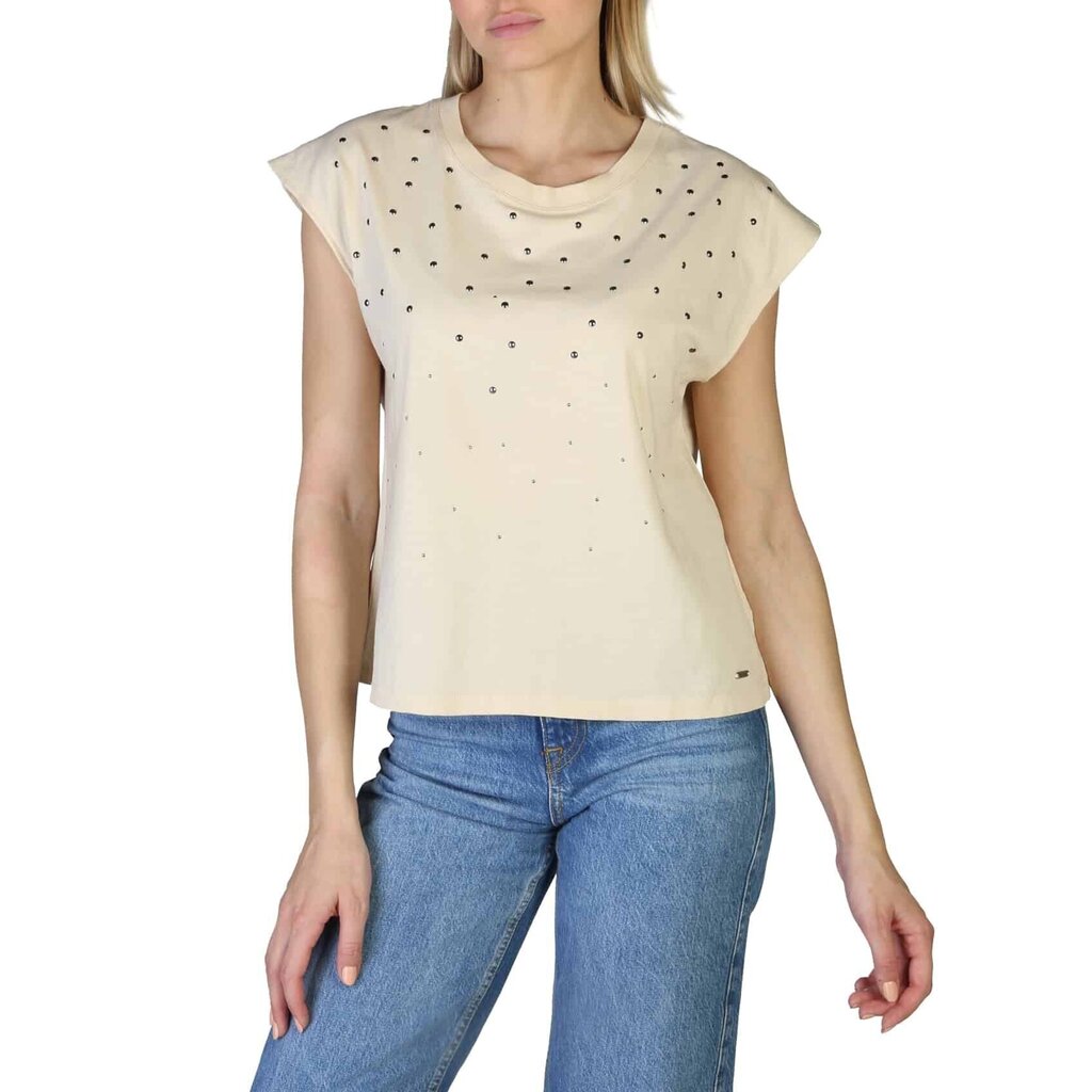 T-krekls sievietēm Pepe Jeans CLARISSEPL505168WHITE, bēšs цена и информация | T-krekli sievietēm | 220.lv