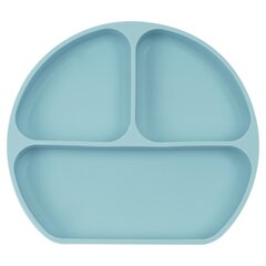 Šķīvis Safta Bear Silikona Piesūceknis Gaiši Zils (20,5 x 2,5 x 18 cm) cena un informācija | Galda piederumi | 220.lv