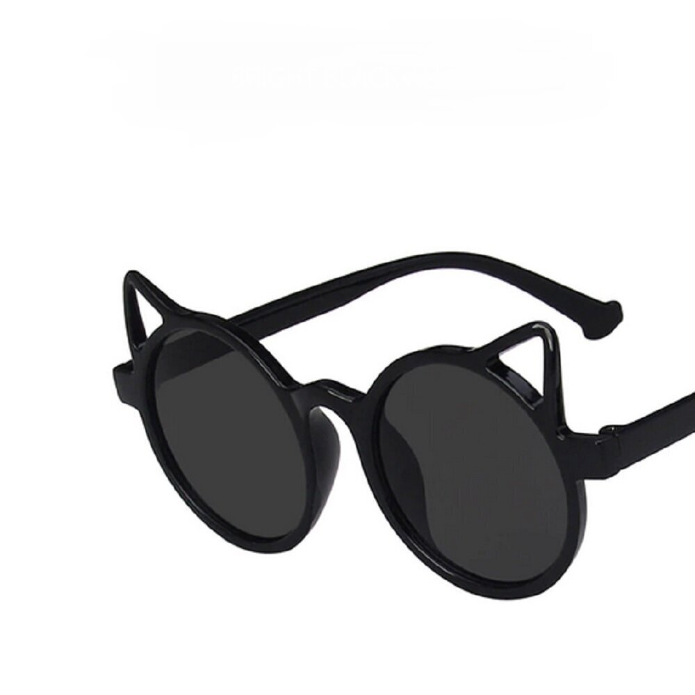 Kaķu formas saulesbrilles bērniem (ar UV400 filtru), melnas cena un informācija | Bērnu aksesuāri | 220.lv