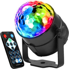 Светодиодный диско-шар + пульт дистанционного управления цена и информация | Настольные светильники | 220.lv