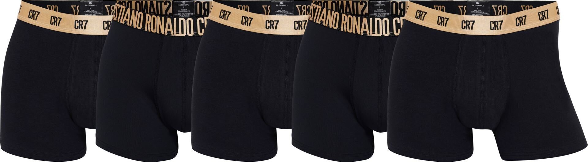 Apakšbikses vīriešiem Cristiano Ronaldo CR7 5-pack Gold Collection cena un informācija | Vīriešu apakšbikses | 220.lv