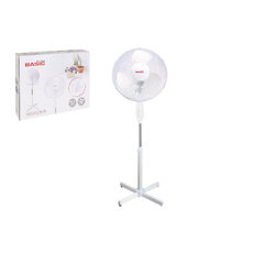 Staande ventilator Basic Home Balts 40W cena un informācija | Ventilatori | 220.lv