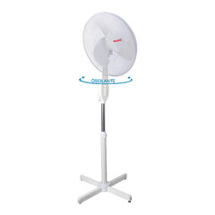 Staande ventilator Basic Home Balts 40W cena un informācija | Ventilatori | 220.lv