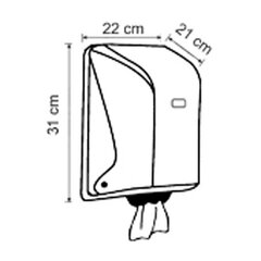 Faneco POP papīra dvieļu ruļļa turētājs cena un informācija | Vannas istabas aksesuāri | 220.lv