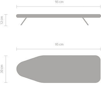 Gludināmais dēlis Brabantia S, 95 x 30 cm cena un informācija | Veļas gludināšana | 220.lv