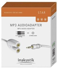 Аудиоадаптер Inakustik 00310302 цена и информация | Кабели и провода | 220.lv