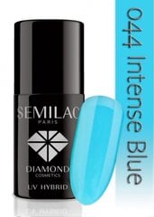 Стойкий гибридный лак для ногтей Semilac, 044 Intense Blue, 7 мл цена и информация | Лаки для ногтей, укрепители | 220.lv
