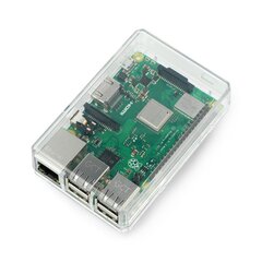 Raspberry Pi modeļa 3B +, 3B, 2B korpuss, caurspīdīgs cena un informācija | Atvērtā koda elektronika | 220.lv