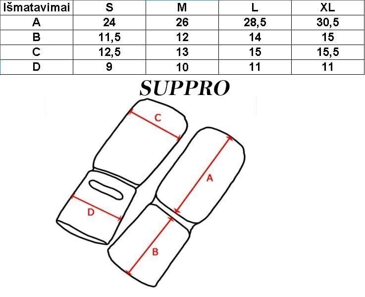 Kāju aizsargs SUPRO, balts cena un informācija | Bokss un austrumu cīņas | 220.lv