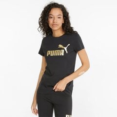 Женская футболка Puma 848303*01, черная/золотая 4064535747805 цена и информация | Женские футболки | 220.lv