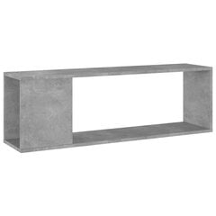 vidaXL TV plaukts, betona pelēks, 100x24x32 cm, skaidu plāksne cena un informācija | TV galdiņi | 220.lv