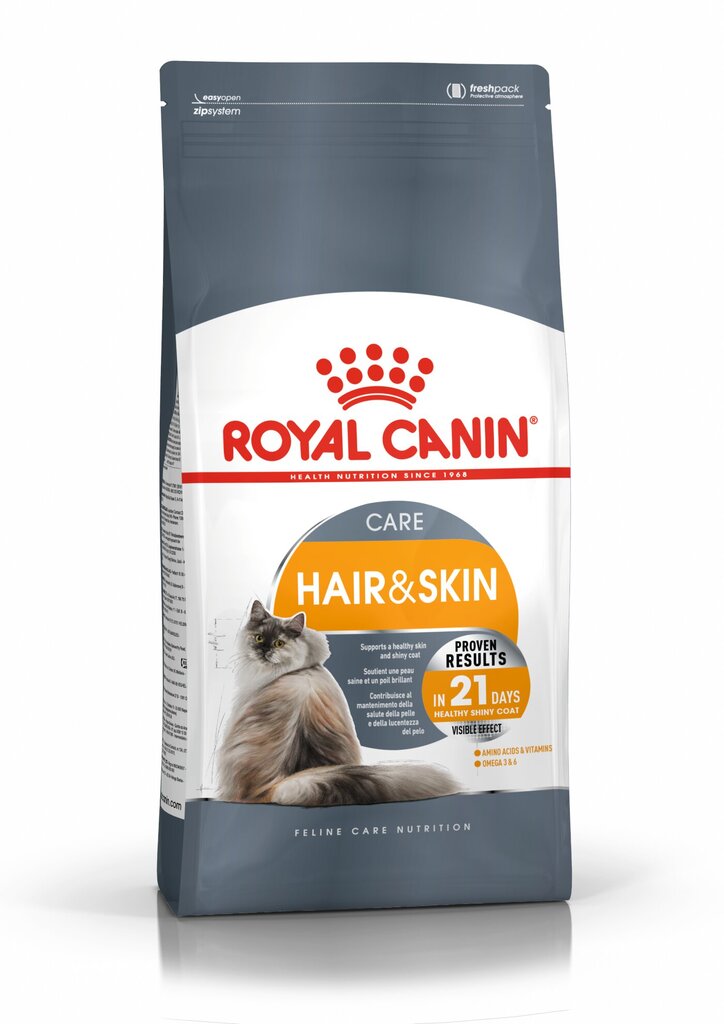 Royal Canin Cat Hair and skin 33 2 kg цена и информация | Sausā barība kaķiem | 220.lv