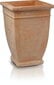 Keramikas puķu pods TUSCAN, kvadrāta, brūns, 34x48 cm cena un informācija | Puķu podi | 220.lv