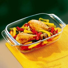 Krāsns Trauks Pyrex Classic Vidrio Caurspīdīgs Stikls (31 x 21 cm) cena un informācija | Cepamais papīrs, trauki, formas | 220.lv