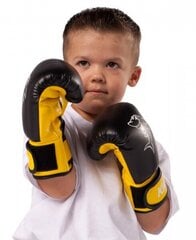 Bērnu boksa cimdi KWON Mini Shark 4oz., dzelteni cena un informācija | Bokss un austrumu cīņas | 220.lv