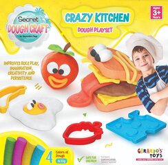 Plastilīna komplekts Dough Craft Crazy Kitchen Dough Playset, 4x30g cena un informācija | Attīstošās rotaļlietas | 220.lv