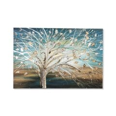 Картина «Дерево» 29,85 x 2,5 x 29,85 cм, металл, коричневый цена и информация | Картины | 220.lv