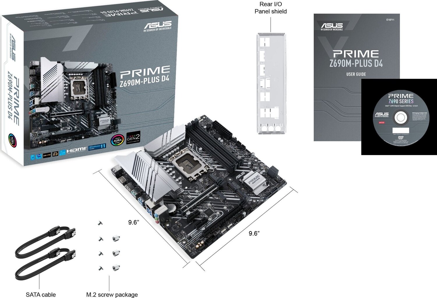 Asus PRIME Z690M-PLUS D4 цена и информация | Mātesplates | 220.lv