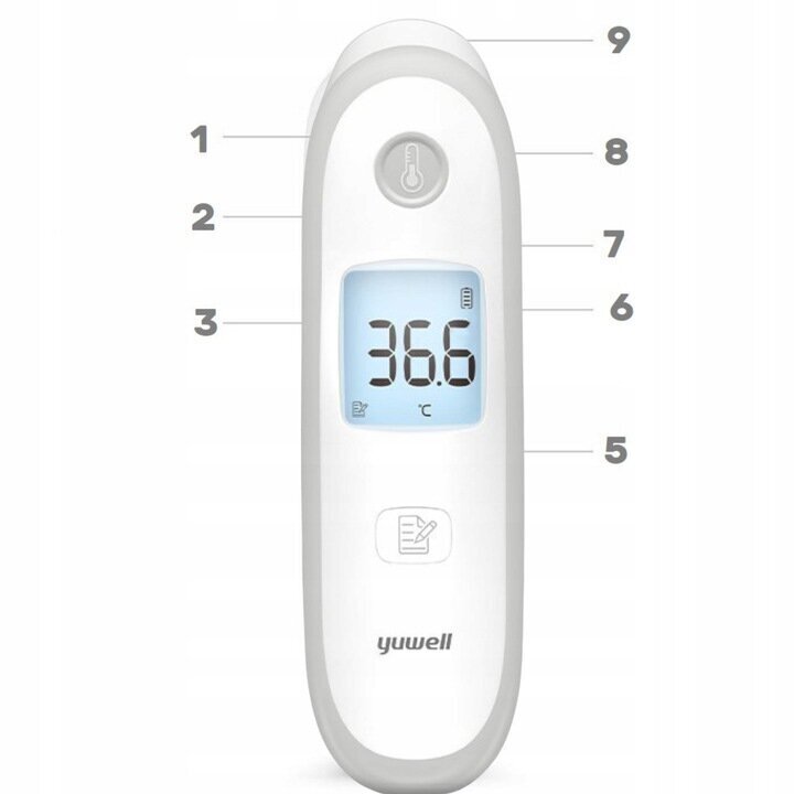 Yuwell medicīniskais bezkontakta termometrs цена и информация | Termometri | 220.lv
