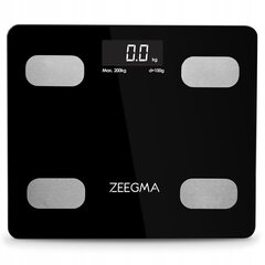 Elektroniskie svari - ZEEGMA Gewit Black cena un informācija | Ķermeņa svari, bagāžas svari | 220.lv