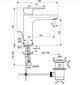 Paaugstināts izlietnes jaucējkrāns, Ideal Standard CERAFINE O, ar metāla apakšējo vārstu, 5 l/min, matēts melns, BC699XG cena un informācija | Jaucējkrāni | 220.lv