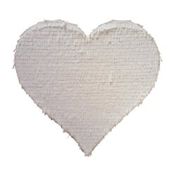Пиньята «Сердце», белое, 60x50x18 см цена и информация | Праздничные декорации | 220.lv