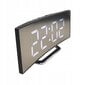 Galda pulkstenis Nobitech melns 17cm cena un informācija | Pulksteņi | 220.lv