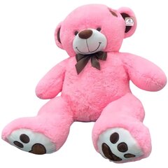 Plīša lācis "Rafaels" 110 cm Rozā cena un informācija | Mīkstās (plīša) rotaļlietas | 220.lv