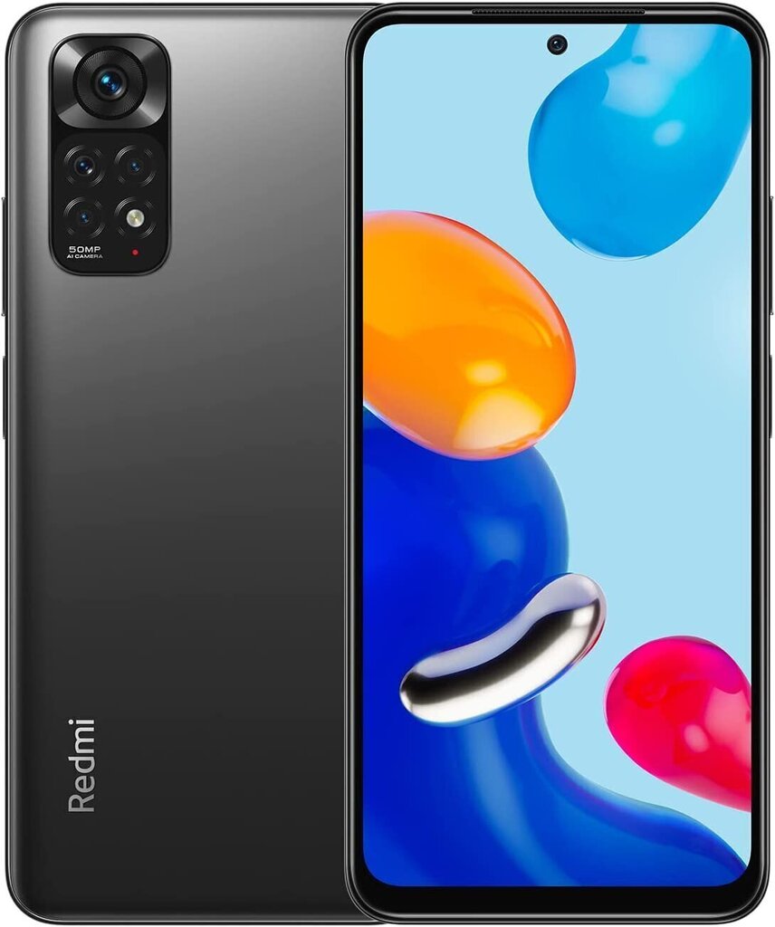 Xiaomi Redmi Note 11, 64 GB, Dual SIM, Graphite Gray цена и информация | Mobilie telefoni | 220.lv