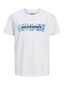 Jack & Jones bērnu T-krekls 12213226*03, balts/zils 5715225246328 cena un informācija | Zēnu krekli | 220.lv