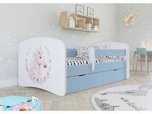 Кровать Babydream, синяя, 160x80, с ящиком цена и информация | Кровати | 220.lv