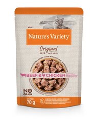 Nature's Variety konservi pieaugušiem kaķiem ar liellopa un vistas gaļu, 70 g cena un informācija | Konservi kaķiem | 220.lv