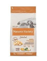 Nature's Variety Dog Selected Junior Free Range chicken 2 kg - sausā barība ar brīvi turētu vistu kucēniem/junioriem cena un informācija | Sausā barība suņiem | 220.lv