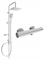 Dušas sistēma ar termostata jaucējkrānu Mexen Sven Kai, Chrome cena un informācija | Dušas komplekti un paneļi | 220.lv