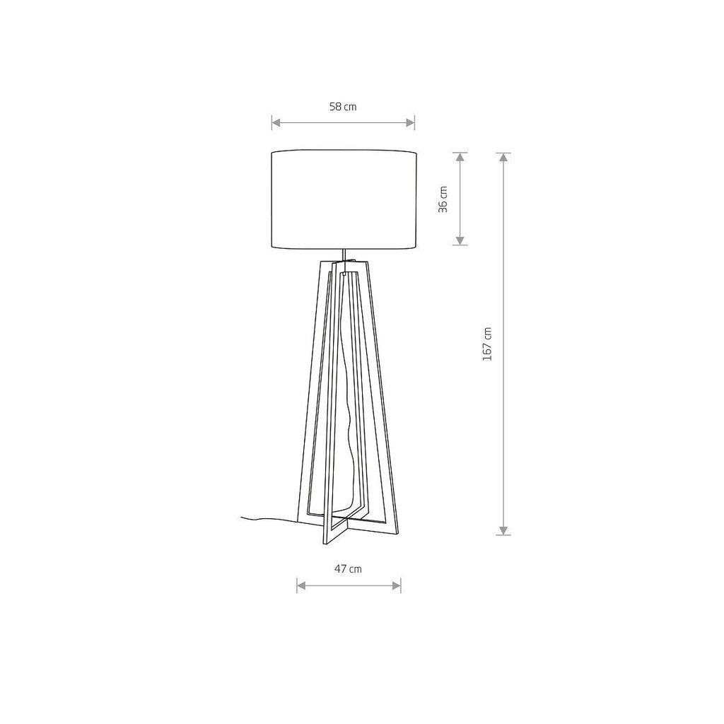 Nowodvorski Lighting stāvlampa Across 6927 цена и информация | Stāvlampas | 220.lv