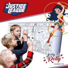 Клеящаяся раскраска в рулоне Gerardo's Toys Jolly Rolly, Justice League цена и информация | Принадлежности для рисования, лепки | 220.lv