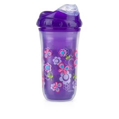 Nuby Insulated стакан для питья, 18 м +, 270 мл, фиолетовый цена и информация | Бутылочки и аксессуары | 220.lv