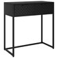 vidaXL konsoles galdiņš, melns, 72x35x75 cm, tērauds cena un informācija | Žurnālgaldiņi | 220.lv