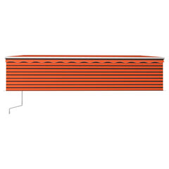 vidaXL izvelkama markīze ar žalūziju, 6x3 m, automātiska, oranži brūna cena un informācija | Saulessargi, markīzes un statīvi | 220.lv