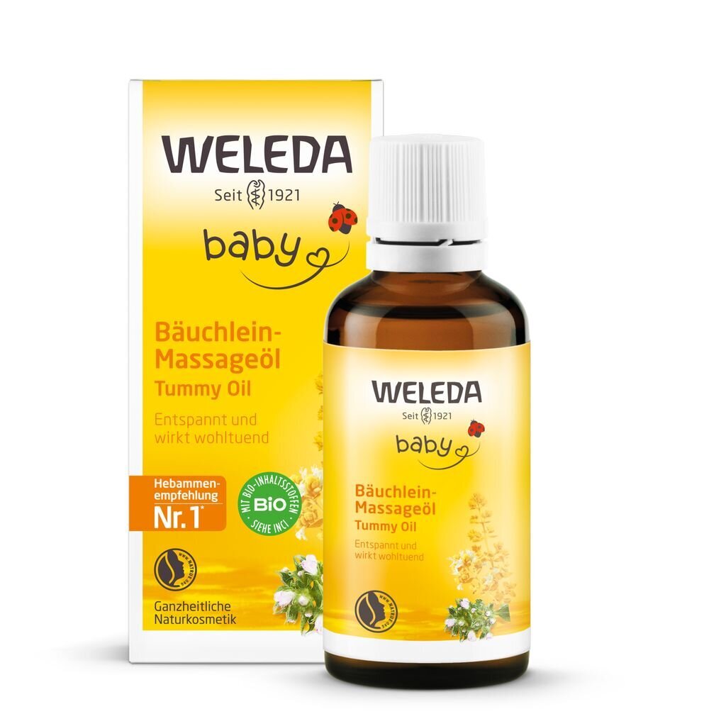 Weleda eļļa zīdaiņu vēderiņu masāžai Weleda Baby 50 ml цена и информация | Bērnu kosmētika, līdzekļi jaunajām māmiņām | 220.lv