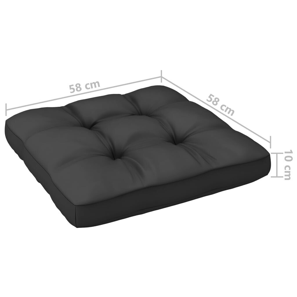 vidaXL dārza stūra dīvāni ar matračiem, 2 gab., priedes masīvkoks cena un informācija | Dārza krēsli | 220.lv