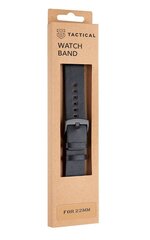 Tactical 307 Leather Band 22mm Black цена и информация | Аксессуары для смарт-часов и браслетов | 220.lv